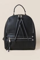 Francesca's Sonja Zippered Dome Backpack - Black