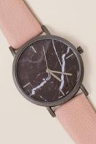 Francesca's Rohan Marble Watch - Blush
