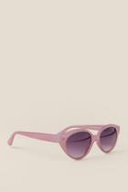 Francesca's Ava Cat Eye Sunglasses - Lavender