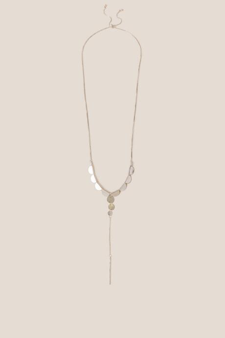 Francesca's Jessamy Multi Shape Y-necklace - Silver