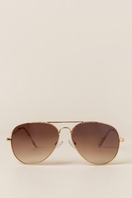 Francescas Cathalina Aviator Sunglasses - Brown