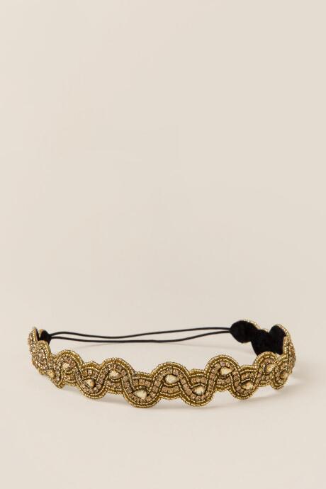 Francesca's Darlene Embellished Headband - Gold