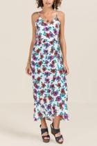 Francesca Inchess Darien Multi Floral Maxi Dress - White
