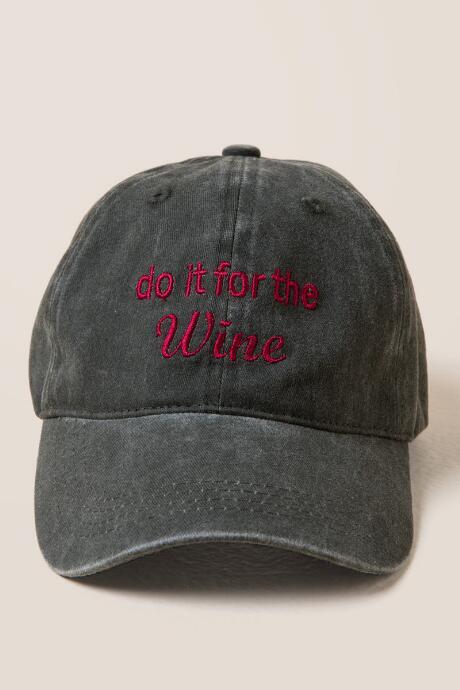 Francesca's Do It For The Wine Cap - Olive