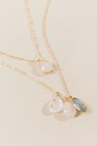 Francesca's Lilliana Delicate Layered Necklace Set - Purple
