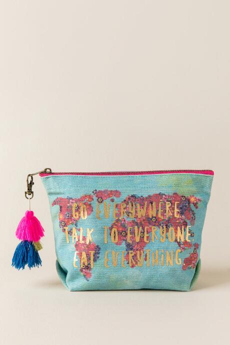 Francescas Go Everywhere Cosmetic Bag - Turquoise
