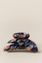 Fran Bobbi Abstract Floral Claw - Navy