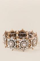Francesca's Kenzie Crystal Stretch Bracelet - Crystal