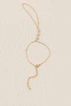 Francesca's Amia Hand Chain Bracelet - Gold