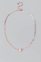 Francesca Inchess Bryanna Mother Of Pearl Necklace - Rose/gold