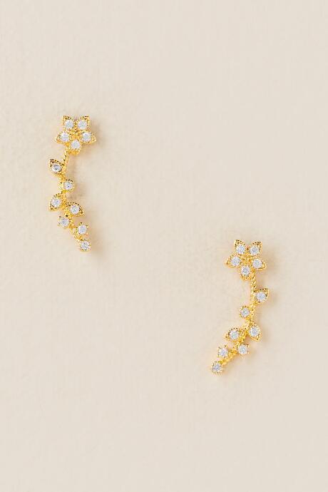 Francesca's Stacey Vine Crawler Earring - Gold