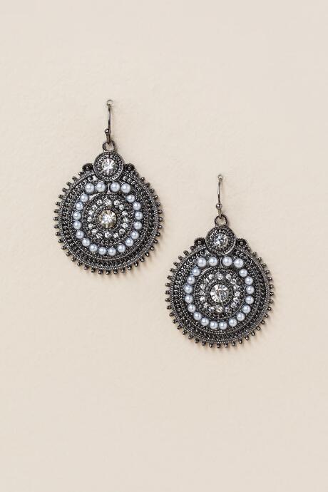 Francesca's Karyn Circle Drop Earring - Silver
