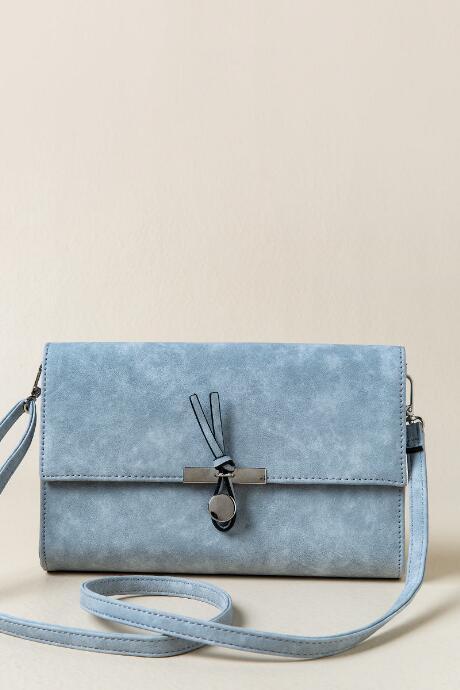 Francesca's Gabriela Hook Crossbody - Light Blue