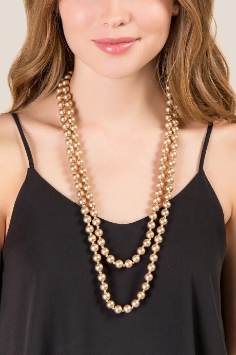 Francesca Inchess Kate Beaded Necklace - Gold