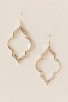 Francesca's Roxy Filigree Deco Shape Earring - Gold