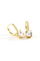 Francesca's Brooke Cz Drop Earrings In Gold - Gold
