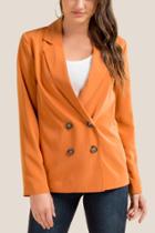 Francesca's Erica Over Sized Blazer - Amber