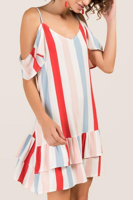 Francesca Inchess Gracie Cold Shoulder Dress - White