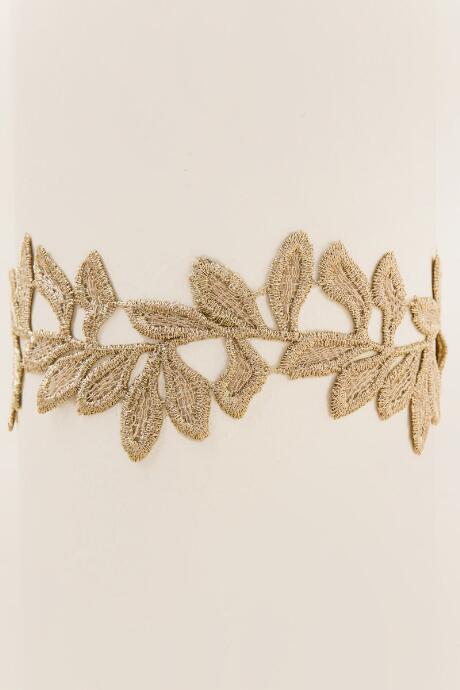 Francesca's Ashlynn Vine Lace Choker - Gold