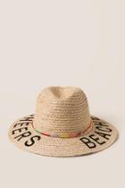 Francesca's Cheers Beaches Straw Hat - Natural