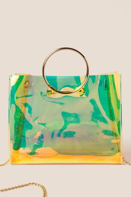 Francesca's Lola Iridescent Ring Satchel - Multi