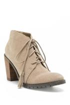 Restricted - Park View Lace-up Tassel Bootie - Tan
