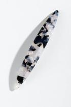 Francesca's Leslie Long Oval Barrette - Black