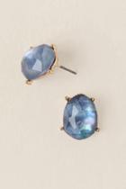 Francesca's Adriana Moonstone Stud Earring - Blue