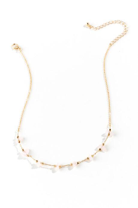 Francesca's Astrid Stone Choker - Pale Pink