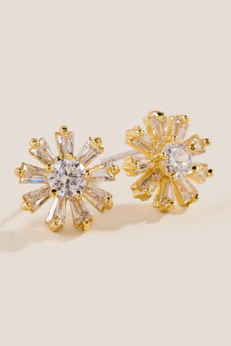 Francesca Inchess Suzanne Crystal Burst Studs - Crystal