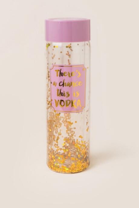 Slant There's A Chance This Is Vodka Acrylic Sequin Tumbler