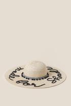 Francesca's Made For Shade Floppy Hat - Natural