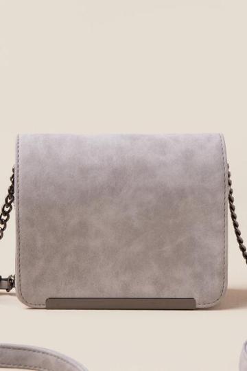 Franccescas Clarice Mini Crossbody - Light Gray