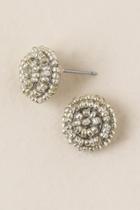 Francesca's Arlene Woven Bead Studs In Silver - Silver