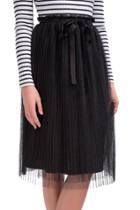 Francescas Jaida Midi Tulle Skirt - Black