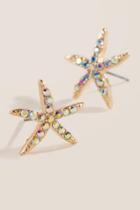 Francesca's Iridescent Pave Starfish Studs - Iridescent