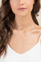 Francesca's Kinsey Dotted Coin Choker - Gold