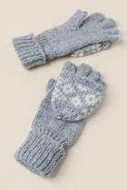 Francesca's Katie Fair Isle Gloves - Gray