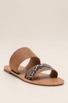 Francesca's Basic Two Band Slide - Brown