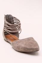 Francesca Inchess Rampage Pretty Multi Strap Flats - Taupe