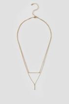 Francesca's Yvonne Delicate Layered Y-necklace In Gold - Gold