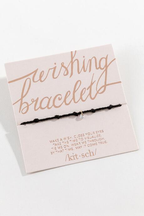 Kitsch Wishing Bracelet - Black