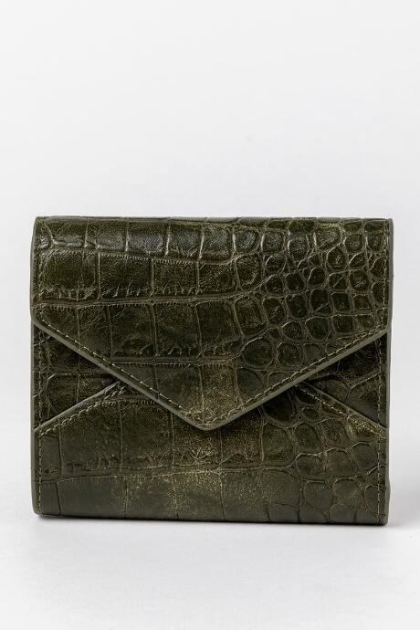 Francesca's Willow Envelop Small Wallet - Olive
