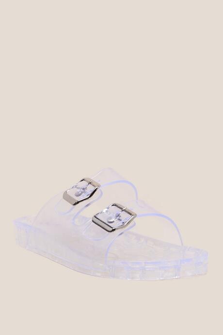 Mia Marian Clear Double Band Sandal - Clear