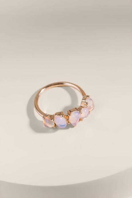 Francesca's Lennox Moonstone Ring - Pink