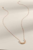 Francesca's Meghan Bullhorn Pendant Necklace - Gold