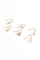 Francesca's Annika Small Drops Filligree Set - Gold