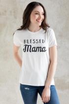 Francesca's Blessed Mama Graphic Tee - White