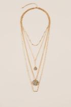 Francesca's Arabelle Layered Coin Necklace - Gold