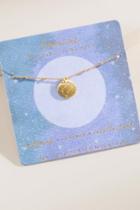 Francesca's Gemini Constellation Coin Necklace - Gold